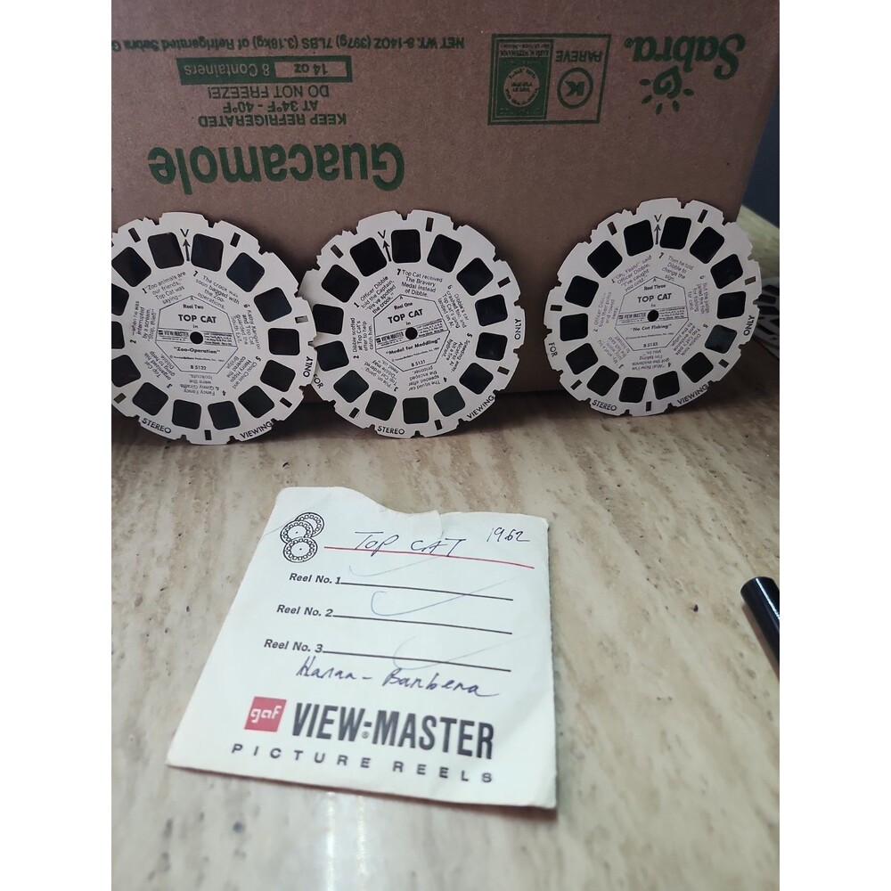VTG-Hanna Barbera cartoon Top Cat  View Master Reels-Complete